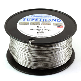 HH69 - #5 Silver Plastic Coated Wire - 500 foot Spool