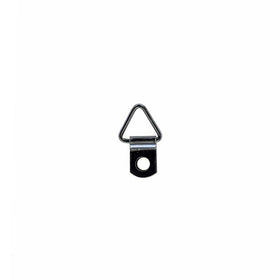HH24 - 100 Pack - 1-Hole Triangle D-ring Hangers - Black
