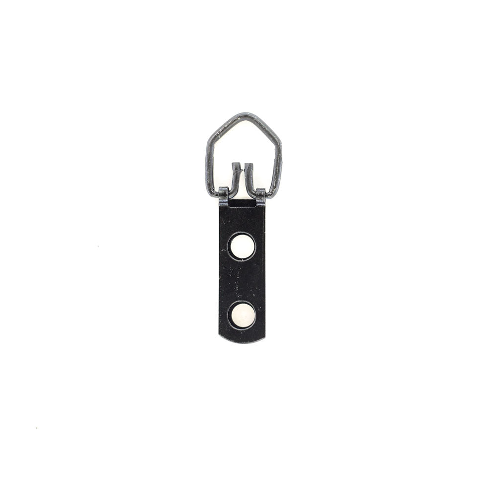 1-Hole Triangle D-ring Hangers Black Finish- Light Duty Picture Hanger