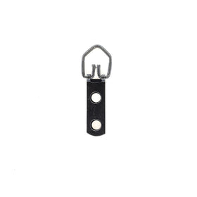 HH27 - 100 Pack - 2-Hole Narrow D-ring Hangers - Black