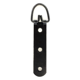 HH29 - 100 Pack - 3-Hole D-ring Hangers - Black