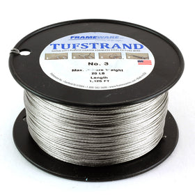 HH67 - #3 Silver Plastic Coated Wire - 1125 foot Spool