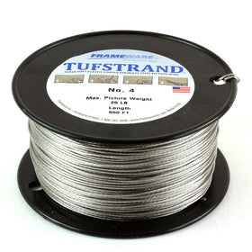 HH68 - #4 Silver Plastic Coated Wire - 850 foot Spool